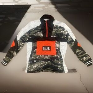 DOPE Camo Hi-Neck Zippered Jacket Size Adult XXL NICE